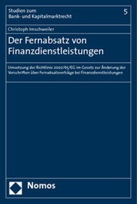 Abbildung von: Der Fernabsatz von Finanzdienstleistungen - Nomos