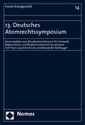 Bild: 13. Deutsches Atomrechtssymposium - Nomos