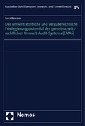 Bild: Das umweltrechtliche und vergaberechtliche Privilegierungspotential des gemeinschaftsrechtlichen Umwelt-Audit-Systems (EMAS) - Nomos
