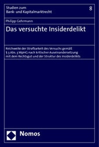Abbildung von: Das versuchte Insiderdelikt - Nomos