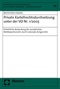 Cover: Private Kartellrechtsdurchsetzung unter der VO Nr. 1/2003 - Nomos