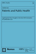 Cover: Patents and Public Health - Nomos