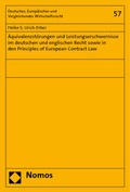 Bild: &Auml;quivalenzst&ouml;rungen und Leistungserschwernisse im deutschen und englischen Recht sowie in den Principles of European Contract Law - Nomos