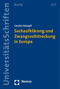 Abbildung von: Sachaufklärung und Zwangsvollstreckung in Europa - Nomos
