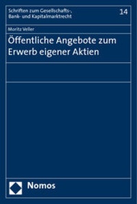 Abbildung von: Öffentliche Angebote zum Erwerb eigener Aktien - Nomos