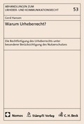 Cover: Warum Urheberrecht? - Nomos