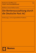 Cover: Die Rentenauszahlung durch die Deutsche Post AG - Nomos