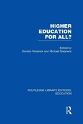 Cover: Higher Education for All? (RLE Edu G) - Routledge