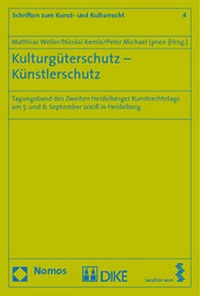 Abbildung von: Kulturgüterschutz - Künstlerschutz - Nomos