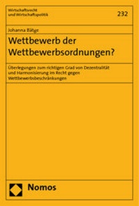 Abbildung von: Wettbewerb der Wettbewerbsordnungen? - Nomos