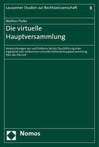 Abbildung von: Die virtuelle Hauptversammlung - Nomos