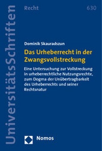 Abbildung von: Das Urheberrecht in der Zwangsvollstreckung - Nomos