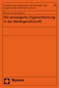 Abbildung von: Die verweigerte Organentlastung in der Aktiengesellschaft - Nomos