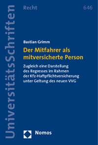Abbildung von: Der Mitfahrer als mitversicherte Person - Nomos