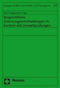 Bild: Bergrechtliche Zulassungsentscheidungen im Kontext mit Umweltprüfungen - Nomos
