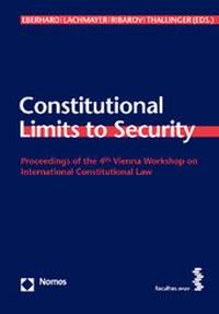 Enlarge image Cover: Constitutional Limits to Security - Nomos