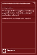 Bild: Verm&ouml;gensbetreuungspflichtverletzung gegen&uuml;ber einer im Inland ans&auml;ssigen Auslandsgesellschaft - Nomos