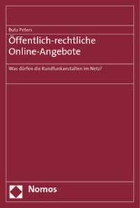 Abbildung von: Öffentlich-rechtliche Online-Angebote - Nomos