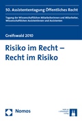 Cover: Risiko im Recht - Recht im Risiko - Nomos