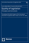 Cover: Quality of Legislation - Principles and Instruments - Nomos