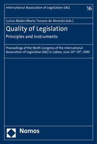 Enlarge image Cover: Quality of Legislation - Principles and Instruments - Nomos