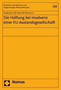 Abbildung von: Die Haftung bei Insolvenz einer EU-Auslandsgesellschaft - Nomos