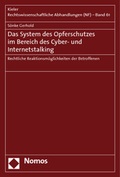 Cover: Das System des Opferschutzes im Bereich des Cyber- und Internetstalking - Nomos