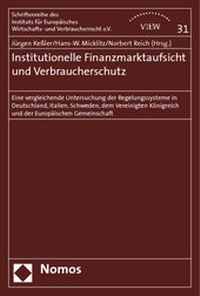 Bild: Institutionelle Finanzmarktaufsicht und Verbraucherschutz - Nomos