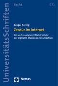 Cover: Zensur im Internet - Nomos