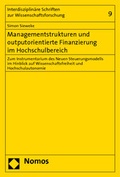 Cover: Managementstrukturen und outputorientierte Finanzierung im Hochschulbereich - Nomos
