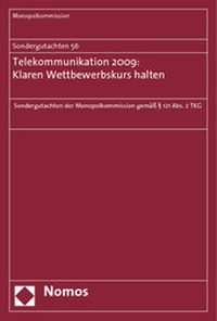 Abbildung von: Sondergutachten 56: Telekommunikation 2009: Klaren Wettbewerbskurs halten - Nomos