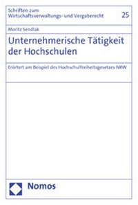 Abbildung von: Unternehmerische Tätigkeit der Hochschulen - Nomos