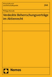 Abbildung von: Verdeckte Beherrschungsverträge im Aktienrecht - Nomos