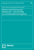 Bild: Weitere Vereinfachung des Abfallrechts - Auf dem Weg zum Kreislaufwirtschaftsgesetz - Nomos