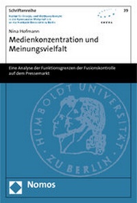 Abbildung von: Medienkonzentration und Meinungsvielfalt - Nomos