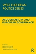 Cover: Accountability and European Governance - Routledge