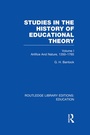 Bild: Studies in the History of Educational Theory Vol 1 (RLE Edu H) - Routledge