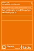Cover: Internationaler Investitionsschutz und Europarecht - Nomos