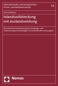 Cover: Inlandsvollstreckung mit Auslandswirkung - Nomos