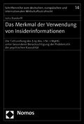 Abbildung von: Das Merkmal der Verwendung von Insiderinformationen - Nomos