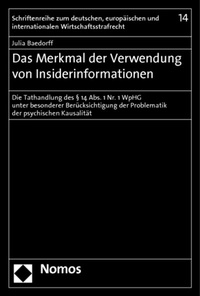 Abbildung von: Das Merkmal der Verwendung von Insiderinformationen - Nomos
