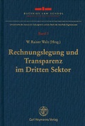Cover: Rechnungslegung und Transparenz im Dritten Sektor - Nomos
