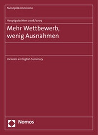 Abbildung von: Hauptgutachten 2008/2009 - Mehr Wettbewerb, wenig Ausnahmen - Nomos