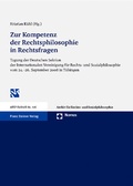 Cover: Zur Kompetenz der Rechtsphilosophie in Rechtsfragen - Nomos