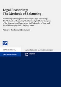 Enlarge image Cover: Legal Reasoning: The Methods of Balancing - Nomos
