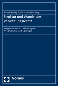 Abbildung von: Struktur und Wandel des Verwaltungsrechts - Nomos
