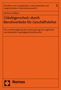 Abbildung von: Gläubigerschutz durch Berufsverbote für Geschäftsleiter - Nomos