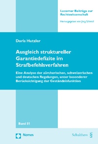 Abbildung von: Ausgleich struktureller Garantiedefizite im Strafbefehlsverfahren - Nomos