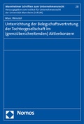 Abbildung von: Unterrichtung der Belegschaftsvertretung der Tochtergesellschaft im (grenzüberschreitenden) Aktienkonzern - Nomos
