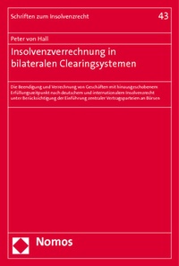 Abbildung von: Insolvenzverrechnung in bilateralen Clearingsystemen - Nomos